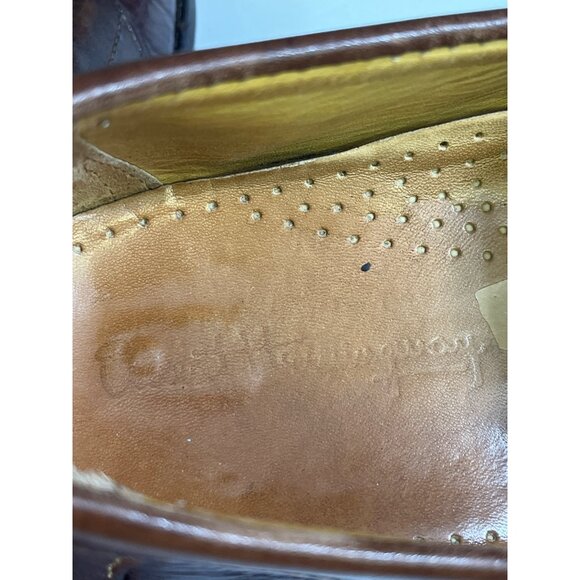 Ernest Hemingway Mens Brown Leather Loafers Size 12M SKU 6393 - Picture 8 of 9
